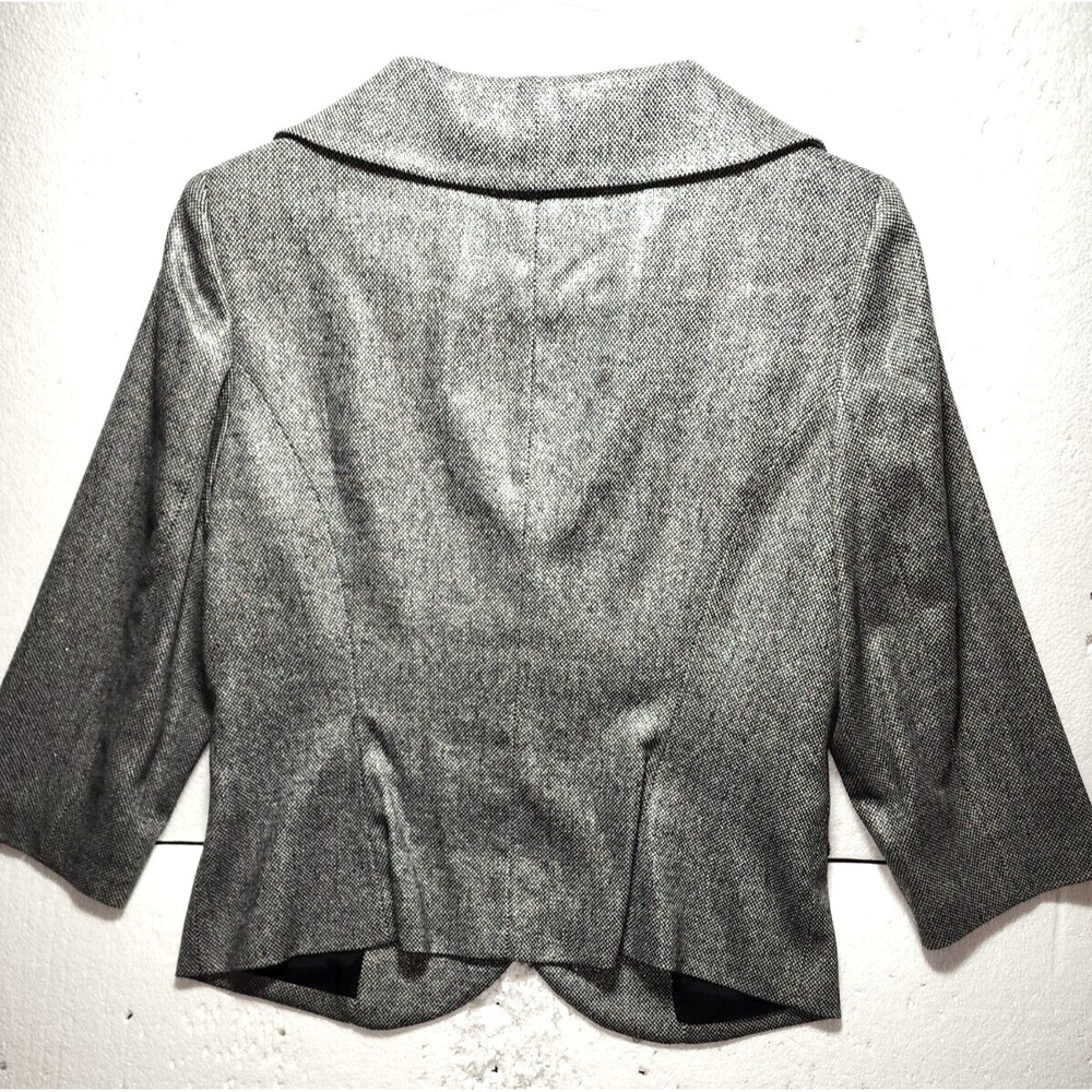 Ann Klein Suit Womens Size 12 Gray Two Button Jacket Blazer Work Career Formal - Picture 5 of 14